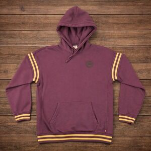 Levi's Men's Size M Hoodie Sweater Relaxed Fit Burgundy Athletic Stripe Logo